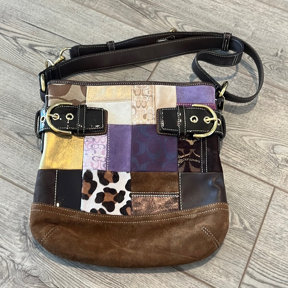 Vintage Patchwork Coach Bag